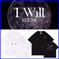 GN Red Velvet Bae Ju Hyun Irene I-WILL 220g thick cotton tee summer T-shirt KPOP Short Sleeve Top NG