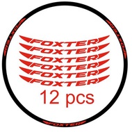 ∋ↂfoxter wheel rims mountainbike set stickers