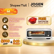 JOGEN EO 8216 Pizza Oven Heat up to 400°C High Temperature For Air Fry Bake Roast Grill Dehydrate
