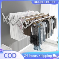 Stainless Sampayan Wall Mounted Drying Rack Adjustable Sampayan ng damit Heavy Duty Drying Rack Clot