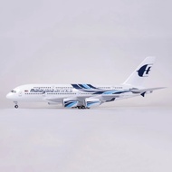47cm Airplane Model Upgraded Version with Wheels with Light A380 Simulation Airplane Model Decoratio