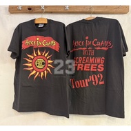 [23] ALICE In Chains With Screaming trees Tour'92 Bio Washed vintage shirt Tour Rock Band
