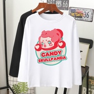 mybhaju molly candy skullpandan t-shirt muslimah labuh 100% premium cotton lengan panjang baju wanita perempuan oversize