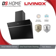 LIVINOX LCH-OCEAN-90BL Slanted Hood LCH-OCEAN-90BL TWIN MOTORS 抽油烟机