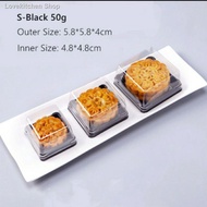❣◘♕50sets Dessert Mooncake Plastic Tray Box - 50g/80g/100g (YT)