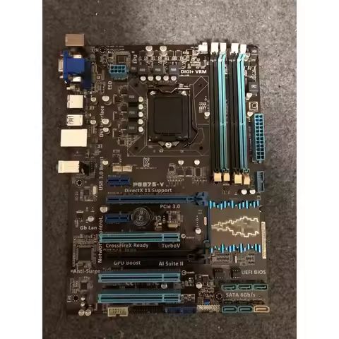 Used ATX Motherboard for ASUS P8B75-V LGA1155 B75 DDR3 HDMI VGA DVI