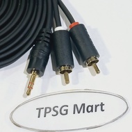 1 to 2 speaker cable length 1.5m - 3m - 5m (3.5mm cable to 2 male AV)