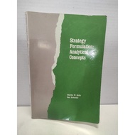 STATISTICS FORMULATION ANALYTICAL CONCEPS BOOK - CHARLES W. HOFER HOFER