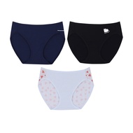 Wacoal Bikini Panty set 3 ชิ้น กางเกงในรูปแบบบิกินี รุ่น WU2C04 คละสี
