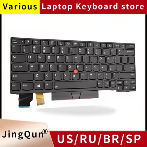 US/RU Russian Backlit Keyboard Notebook keyboard for Lenovo ThinkPad X280/A285/X390/X395/L13 Gen1 01