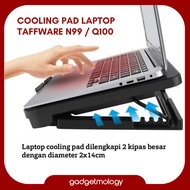 TAFFWARE N99 Cooling Pad Double Fan Laptop Stand Coolingpad Cooler Adjustable Up to 17 Inch