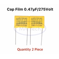 Polypropylene 0.47uF 275v Film Capacitor 0.47uF275V X2 Class 0.47uF/275v There Are 2 Pieces.