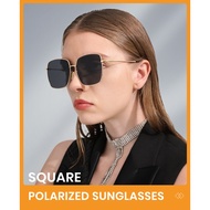 Cyxus Polarized Sunglasses for Women and Men Square Mirror Sun Glasses Shades with UV400 1811