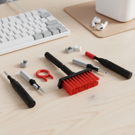 All-in-One Keyboard Cleaning Kit with 5 Brushes, Earphone Cleaner, PC Tool, Keycap Puller, Dust Tool