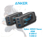 Củ sạc nhanh 3 cổng Anker YASUO League Of Legends 65W - A9523 - 2C1A- PD/PPS/QC sạc cho điện thoại m