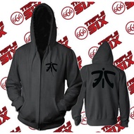 Esports Team Fnatic Black Jacket - PUBG Dota2 CSGO Men's Hoodie Sweater Fleece Material Polyflex Scr