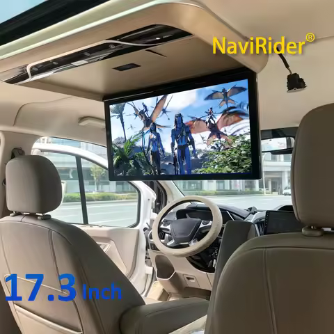 Android13 17.3 Inch 1920*1080P MP5 Screen Car Multimedia Roof Player Bluetooth USB FM HDMI Input 16: