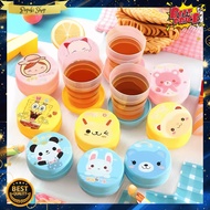 POPEI Travel Plastic Folding Cup Portable Plastic Folding Cup Character Folding Plastic Cup/ Plastic