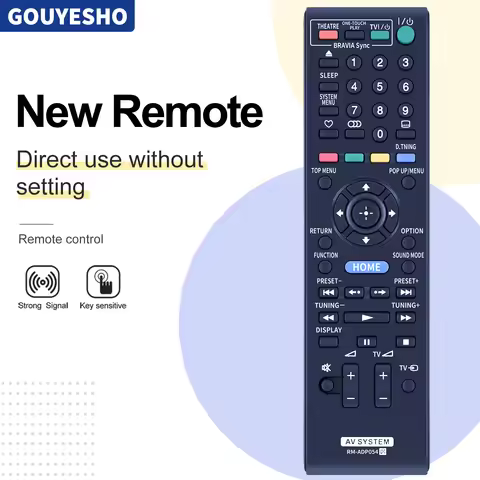 RM-ADP054 Remote Control For Sony Blu-ray Disc DVD Home Theater BDV-E370 BDVE570