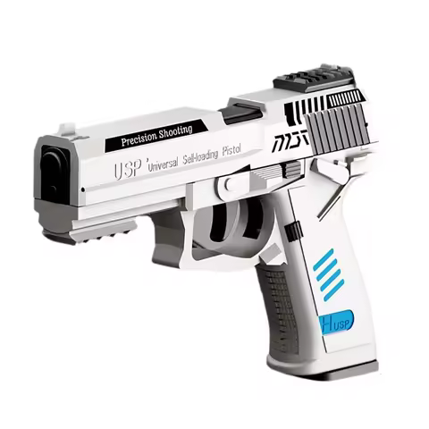 Boy Cool Toys Realistic Soft Fidget USP Toys Gun For Kids Bullet Gun Look Real Birthday Gift