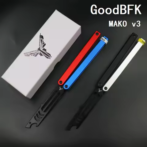 Mako v3 Bottle Opener Balisong Trainer EDC Alumimum Handle with Bushing Structure Butterfly knife Tr