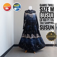 Gamis Wanita Remaja Dewasa Twill Pekalongan Syari Raya Lebaran Ibu Ibu Orang Tua Busui Friendly Resl