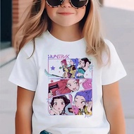 Kpop Demon Hunter Kids Clothing Short Sleeve T-Shirt Cute Kpop Demon Hunter T-Shirt Harajuku T-Shirt