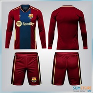 Bộ Đồ Đá Banh Thể Thao Độc Lạ Dài Tay  - CLB Barca The Half 2020 - Thun Thái 4 Chiều