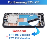 TFT For Samsung S23 S911 SM-S911B SM-S911U LCD with frame Display Touch Screen Digitizer Assembly Re