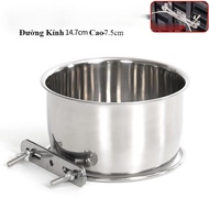 304 Stainless Steel Bowl (7,5cm) Weasel Feeder Dog Bowl Cat Bowl Civet Bowl Weasel Bowl