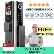 GLOVOSYNC Free Installation HDB Keyless Entry Digital Lock With Keypad Fingerprint Door Lock Face Recognition Smart Lock With App Control Digital Door Lock