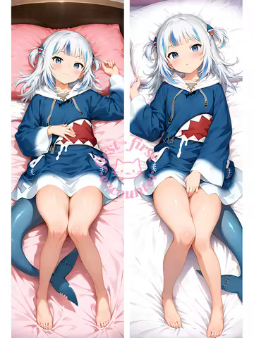 Gawr Gura Dakimakura anime R18 girl DIY Double-sided Print Life-size body pillows cover Adult pillow