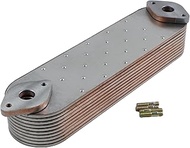 YUXSOUQ Oil Cooler 195-03-19140 Compatible with Komatsu Engine S6D155-4 Excavator, Compatible with D
