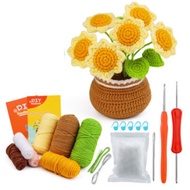 Beginner Crochet Material Kit- DIY Crochet Set-Full Knitting Tools- Crochet Starter Kit for Beginner