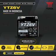 Yuasa YTZ6V (GTZ7S, YTX5L-BS, MF5L-B, MBTZ7S) Motorcycle Battery (INDONESIA) best for Honda Click125/Click150/Beat/ADV160/CBR150R/XR150L/CRF150F,L/RS150, Yamaha Nmax v2/Aerox v2, Suzuki Raider150