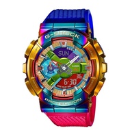 GM-110 GM-110#RAINBOW COLOR STAINLESS STEEL BEZEL ANALOG-DIGITAL CASUAL WATCH AUTOLIGHT FUNCTION/REA