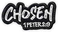 Choosen 1 Peter 2:9 Hook and Loop Embroidery Patches for Backpacks Hats Vest Dog Harness Bags, Bible