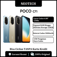 POCO C71 (4GB/128GB) - Garansi Resmi - Layar 6.88" 120Hz, Baterai 5200mAh, Expansi RAM hingga 8GB da
