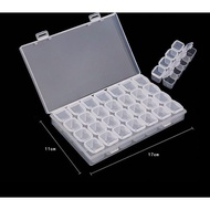 24-cell nail accessory box, 24-cell plastic tray for nail accessories