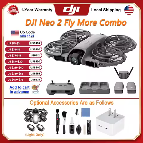 DJI Neo 2 Fly More Combo Drones With Optional Accessories Drone DJI Neo 2 Human Drone 4k Professiona