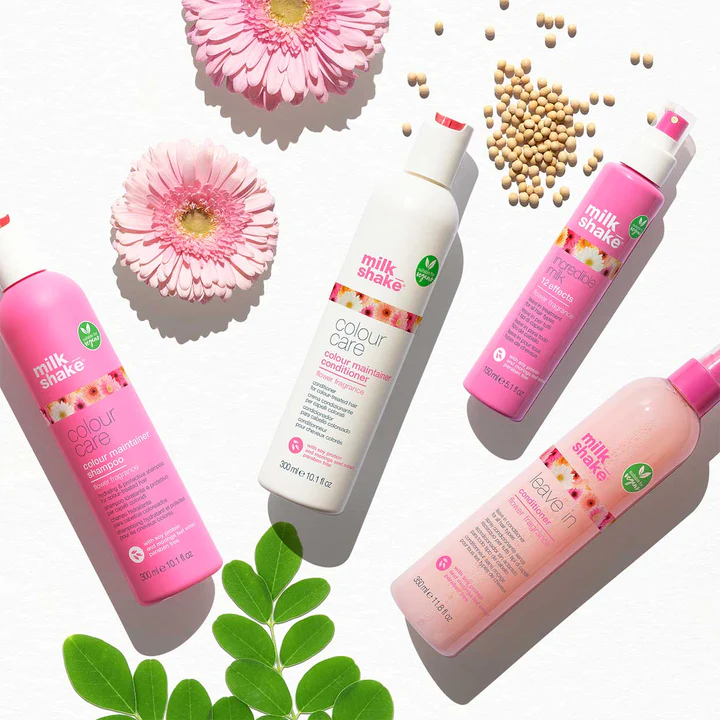 💮🌸Milk shake Flower Edition Color Maintainer Shampoo Color Maintainer Conditioner, Leave-in Conditioner,Incredible Milk