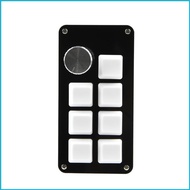 UTAKEE 7 Keys Mini Keyboard 1 Knob Customize Gaming Video Editing Programming Keypad
