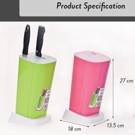 Plastic 7 Slots Block Knife Holder