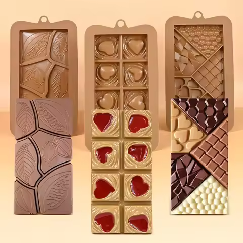 Silicone Chocolate Mold Homemade Bonbons Buttercream Confectionery Candy Bar Mould Cake Decorating T