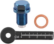 For M12X1.5 Oil Drain Plug Bolt Magnetic Nut Sump M12 Engine Pan X 1 5 Anodized Aluminum Magnetic Oi
