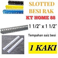 Besi Angle Rak  lubang 1 kaki/Besi Rak  /Slotted angle  bar/