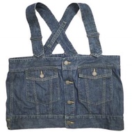 BEAMS BOY KUROKI DENIM 牛仔背心 (13-06-0138-791) 均碼靛藍色，含馬甲、吊帶及圍裙。二手。 BEAMS BEAMS BOY。