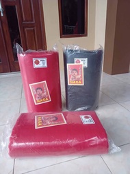 KAIN KATUN STAGEN LILIT KATUN MERAH DAN HITAM(HARGA PER SETENGAH METER)CAP BABY NAGA