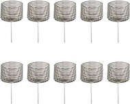 TAODAN 10PCS Cylindrical Stainless Steel Bonsai Fertiliser Container 5.90x5.90x3.93inch Plant Fertil