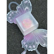 Set of 10 - Butterfly wing box bag for cakes 16x16x13.5 as a gift October 20 - November 20 - March 8